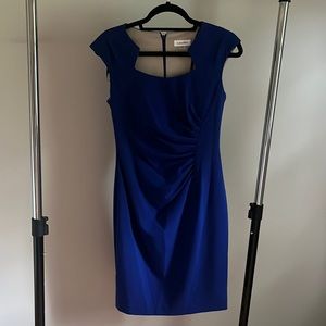 Calvin Klein royal blue cocktail dress